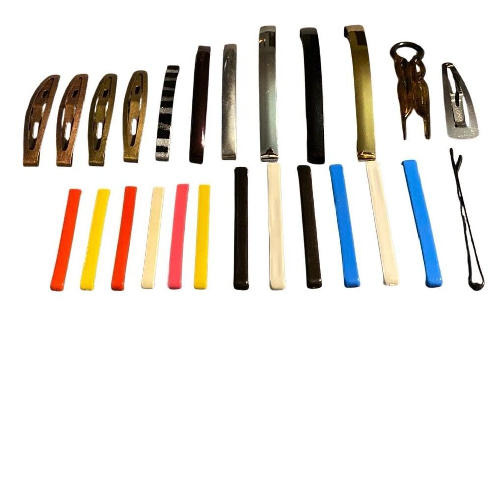 Goody Stay Tight Barrettes Lot Multicolor plastic & Metal Vintage 80’s 90’s VTG